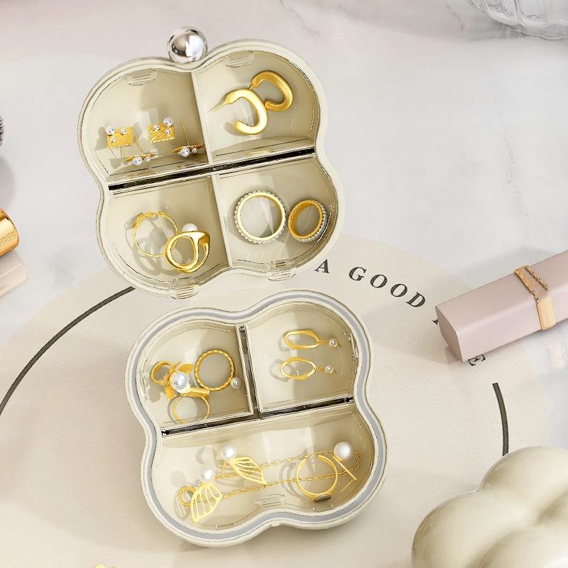 Easy-to-carry Pill Holder Compact Pill Box Jewelry Organizer Odor-free Dust-proof Storage Case for Medication Small for Women