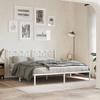 VidaXL Metal Bed Frames Without Mattress and Headboard White 183x213 Cm 376182