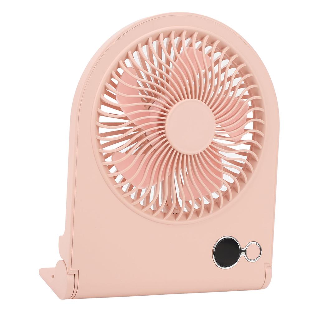 USB Desk Fan Digital Display Strong Wind 3 Speeds Quiet Slim Portable Desktop Table Fan for Home