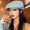 Y2k Stripped Berets Vintage Painter Cap Japanese Polka Dot Beret  Streetwear