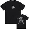 Assassin's Creed Black Flag Resynced Map T-Shirt Unisex Streetwear Lässig Rundhals Sommer T-Shirts Grafik Herren Damen Tee