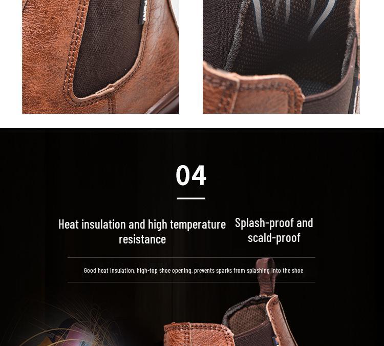 Herren Slipper Sicherheitsschuhe mit Stahlkappe: Quetschfest, Durchstichfest, Rutschfest, Abriebfest Arbeitsschuhe