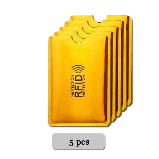 5~20Pcs Anti-Scan Card Sleeve Anti-magnetic Anti-theft Anti RFID/NFC scanning Aluminium Foil Safty Bank Card ID Card Card Holder