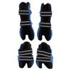 Horse Leg Boots PU Elastic Breathable Thickened Front Hind Horse Leg Protector for TendonBlue Set