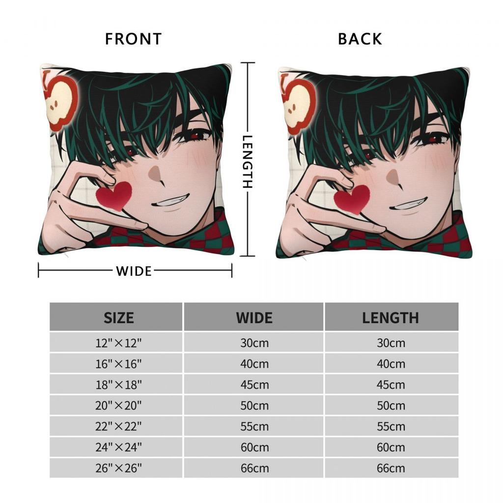 Alien Stage Anime Pillowcase Double-sided Printing Fabric Cushion Cover Decor Pillow Case Cover Bed Zippered 40X40cm