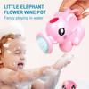 1pc Youngsters Bath Toys Cute Cartoon Elephant Shower Kettle, Pink And Blue Elephant Design, Fun Bath Time Water Play Accessories