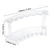 1pc,vertical 6-slot Pen Holder, Transparent Plastic Display Stand, Pencil Holder, Eyebrow Pencil Holder, Makeup Brush Holder