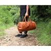 Mala Duffel Grande de Couro Feita à Mão-Couro de Búfalo Genuíno Mala Duffel de Fim de Semana-Duffel Masculina de Luxo-Bolsa de Ombro para Viagem Noturna