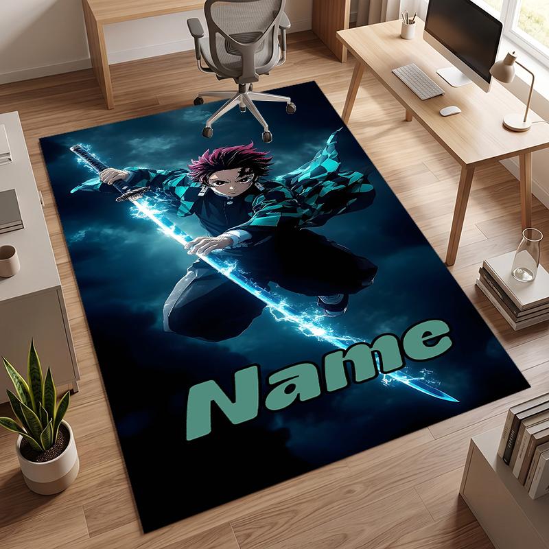 Tanjiro (1) Gepersonaliseerd naambord Kantoor Tapijt Stijlvolle Decoratie voor Woonkamer Slaapkamer Keuken