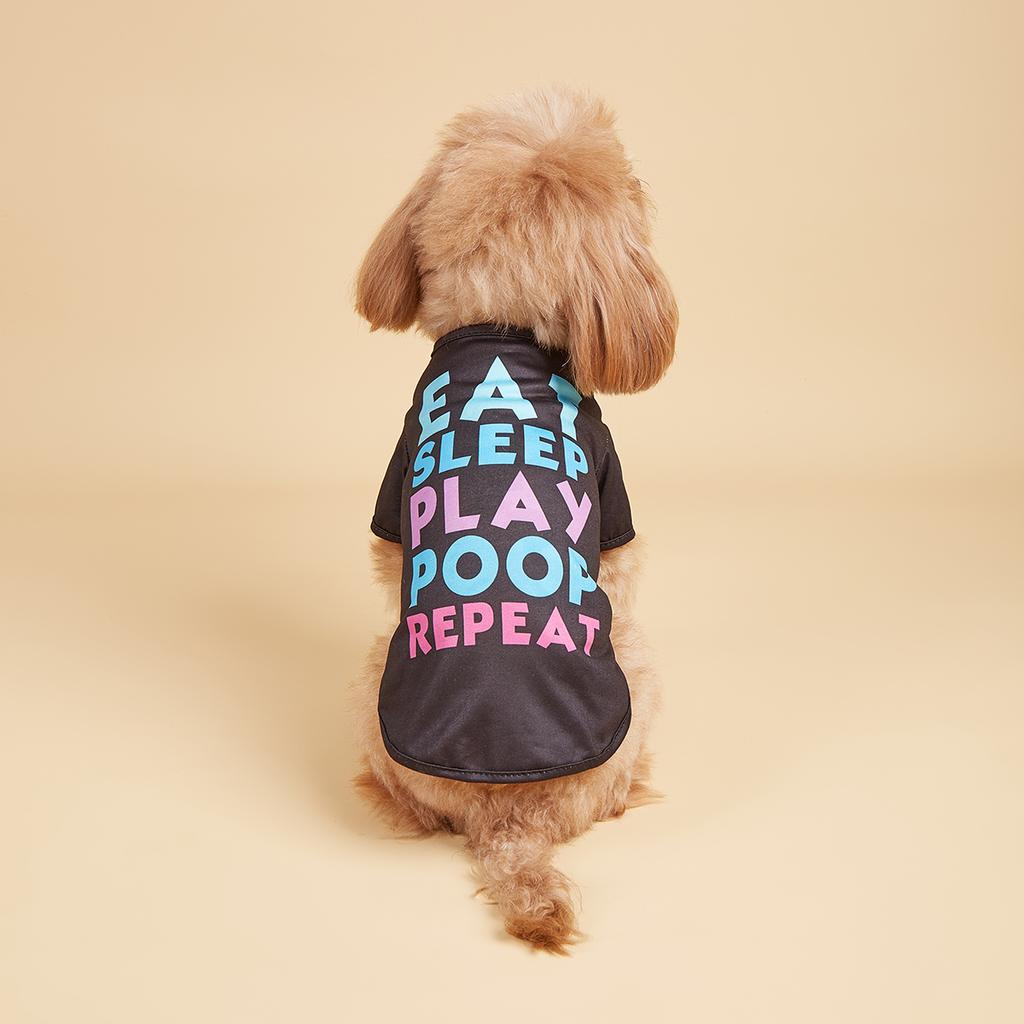 Haustierkleidung Hundeshirt mit bunten Buchstaben Aufdruck Kleidung für Welpen Hund Katze Kleidung Kostüm Yorkie Chihuahua