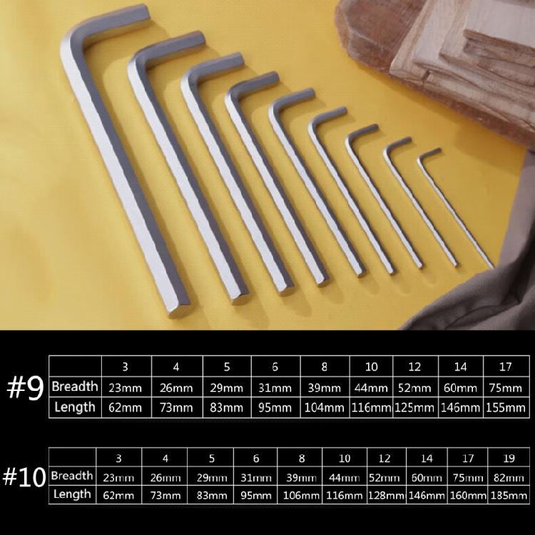 Hex Wrench Small Allen Key Set Hexagon Hexagonal Key 3mm-19mm Hex Wrench Tools