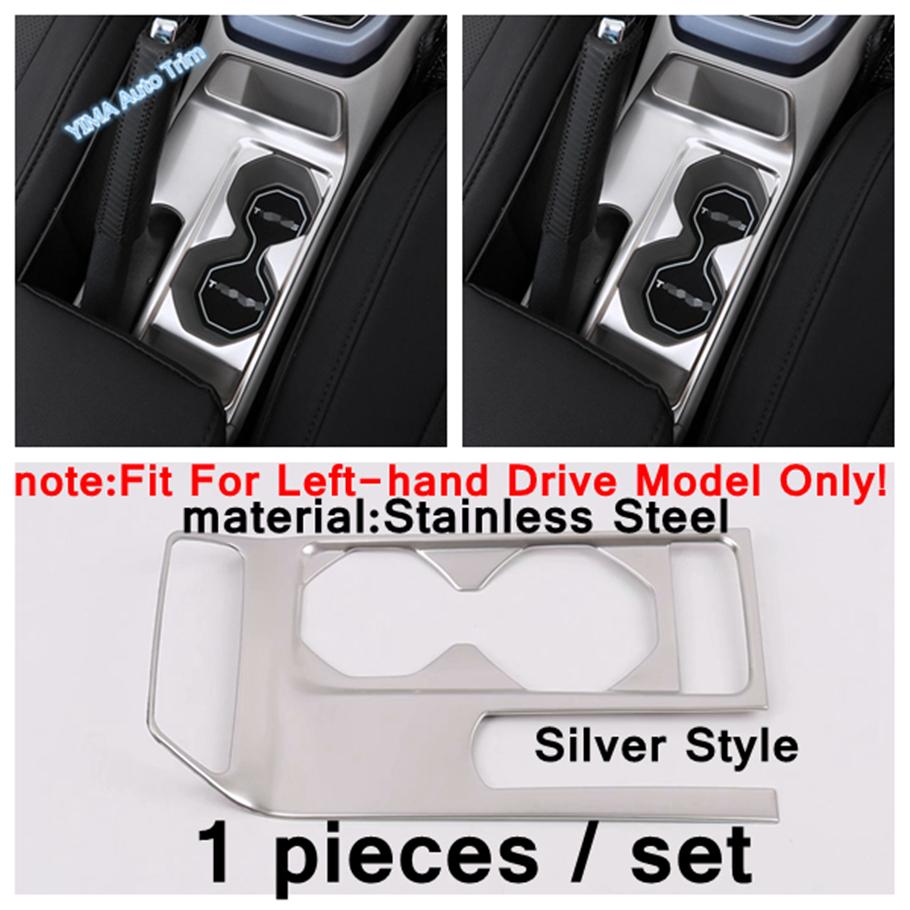 Car Water Cup Gear Shift Panel Decor Cover Trim Stainless Steel Accessories For VW Volkswagen T-Cross