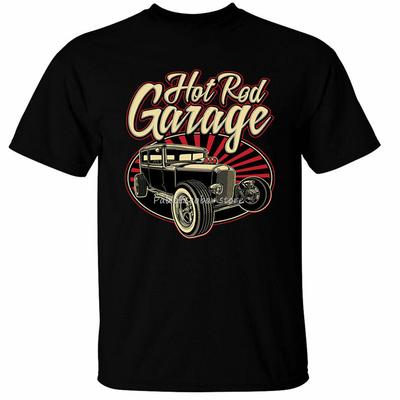 Vintage Racer Slogans Tee Usa Classic Hot Rod Car Shirt Funny Design Men O-neck Brand Tees Hotrod Garage Mens T-Shirt