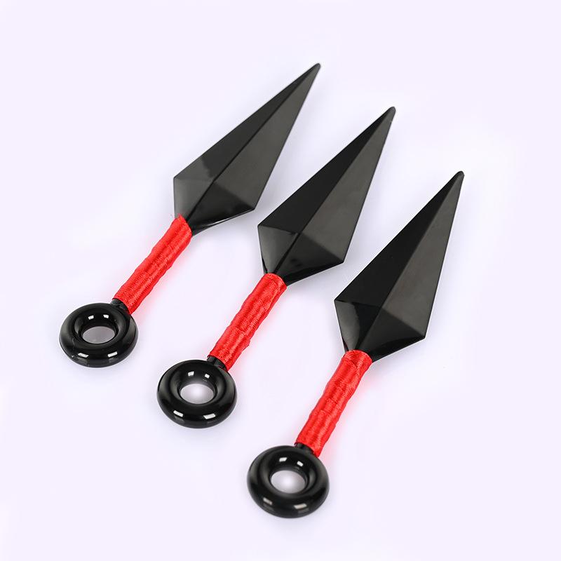 Anime Naruto Kunai Shuriken Cosplay Props Akatsuki Kakashi Ninja Plastic Throwing Collection Props Gift