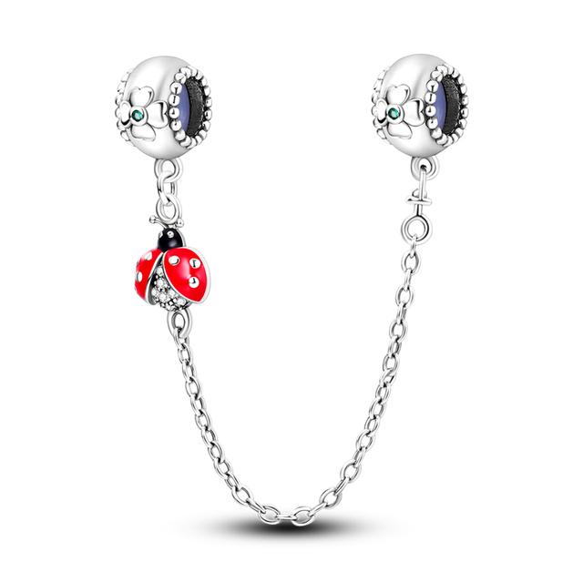 925 Silver Charms Glow-in-the-dark Bulb Firefly Pendant Dangle Charm Fit Fashion Style Bracelet Pendent Women Jewelry