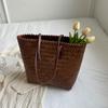 Summer Large Capacity Handbag Totes Rattan Handmade Straw Shoulder Bags For Women Travel Seaside Beach Bag bolsa feminina
