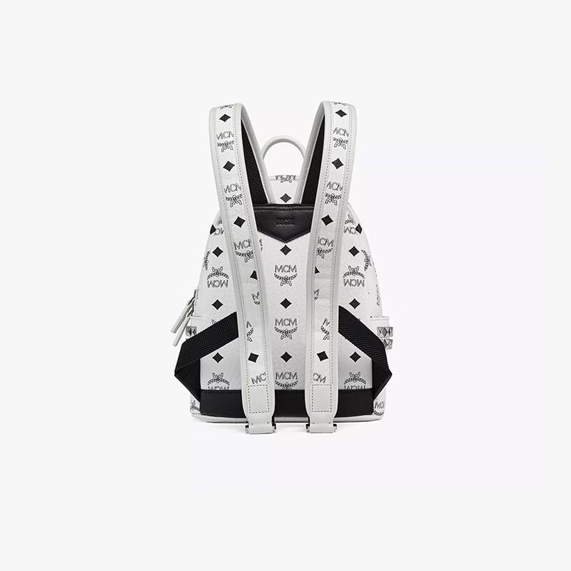 MCM Stark Mini Unisex Visetos Studded Backpack