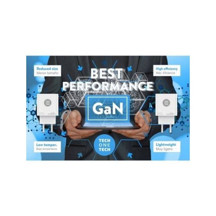 Chargeur Mural - TECH ONE TECH - TEC2273 - 1 X USB type-C - 1 X USB - 65 W