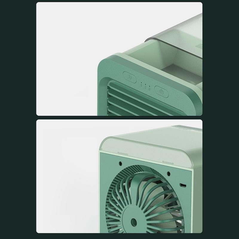 Portable Usb Chargeable Mini 3 Gear Air Conditioner Cooler Fan Air Conditioner Air Cooling Office Desktop Fan Parts