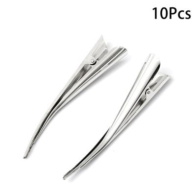 Lange Metalen Haarclips Hoorn Clip Haarspelden Haaraccessoires Eendenbek Haarkappersalon Tip Clip
