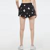 Puma Floral Embroidered Logo Drawstring Mid Waist Loose Print Shorts Women bottoms Black 532045-01