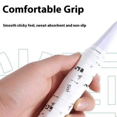 1 ks Kreslený Dizajn Tenisový Overgrip Nárazuvzdorný Pot-Absorbujúci Protišmykový PU Rukoväť Grip Páska Pre Tenisové/Bedmintonové/Skvošové Rakety