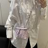 Fashion diamond chain bag women's new box small square bag high value beautiful messenger bag