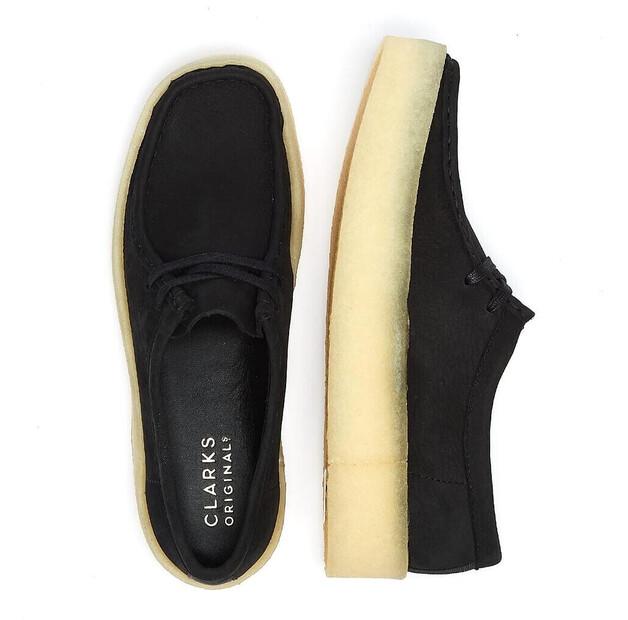 Женские полуботинки Clarks Wallabee cup women black nubuck