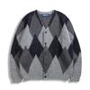 Guernsey Woollens Alpaca Argyle Cardigan - Black