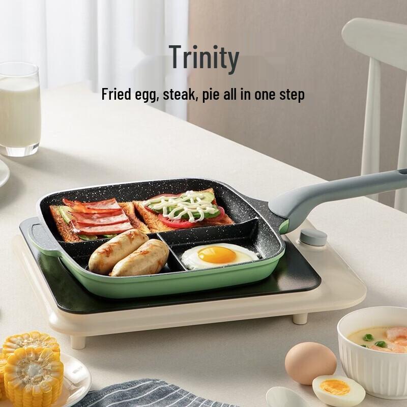 COOKER KING 26cm Bamboo Green Stone Non-Stick Frying Pan