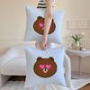 Cute little bear pillowcase living room sofa chair cushion cover home room decoration without pillow core