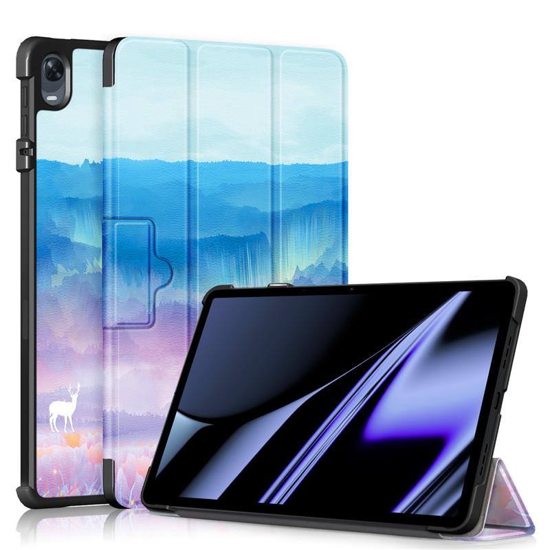 Tablet Case For Oppo Pad Case 2022 Pu Leather Hard Back Stand Folding Cover For Funda Oppo Pad 11 Inch Case Cover Coque Rose Gold