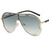 NEW Sun Glasses Women Anti-UV Spectacles Butterfly Google Oversize Frame Eyeglasses Personality Siamese Lens Sunglasses