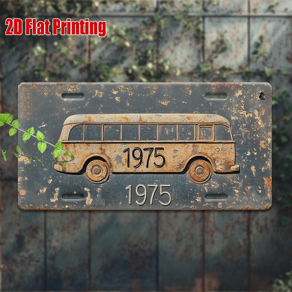 

D Flat pc Vintage Metal Plaque for Decorative Use Only Outdoor Wall Decoration Number Aluminum Sign with a Retro 15x30cm(5.9x7.8inch)