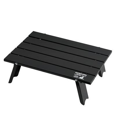 [] CAPTAIN STAG Outdoor Table, Aluminum Roll Table, Compact, Foldable, with Case, Matte Black UC-582