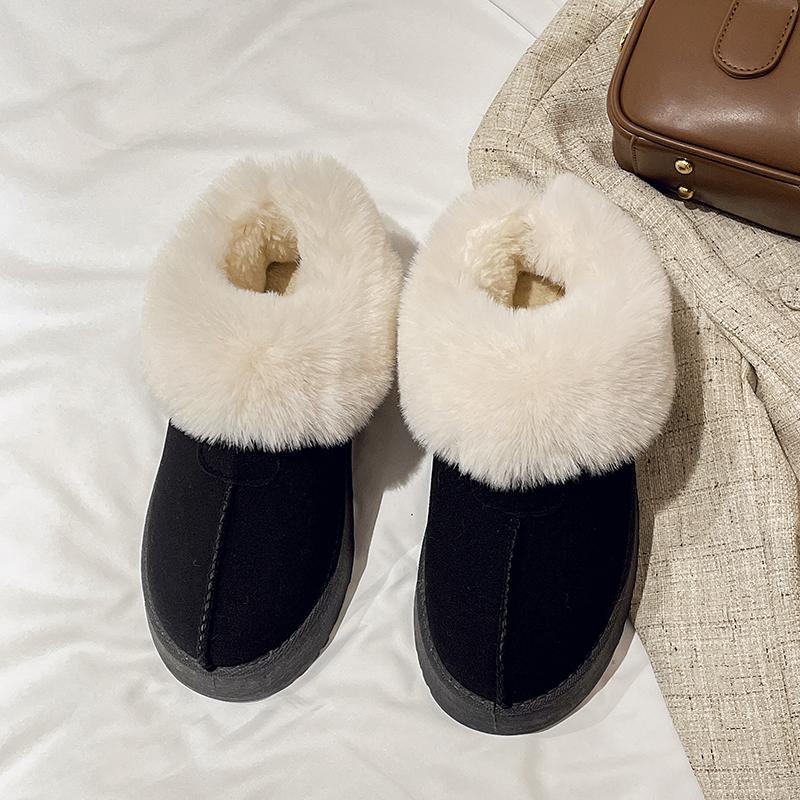 Fashion Women's Non-slip Short Boots 2024 Winter Designer Warm Thickened Anti-skid Snow Boots Ladies Platform Goth Shoes Botas De Mujer