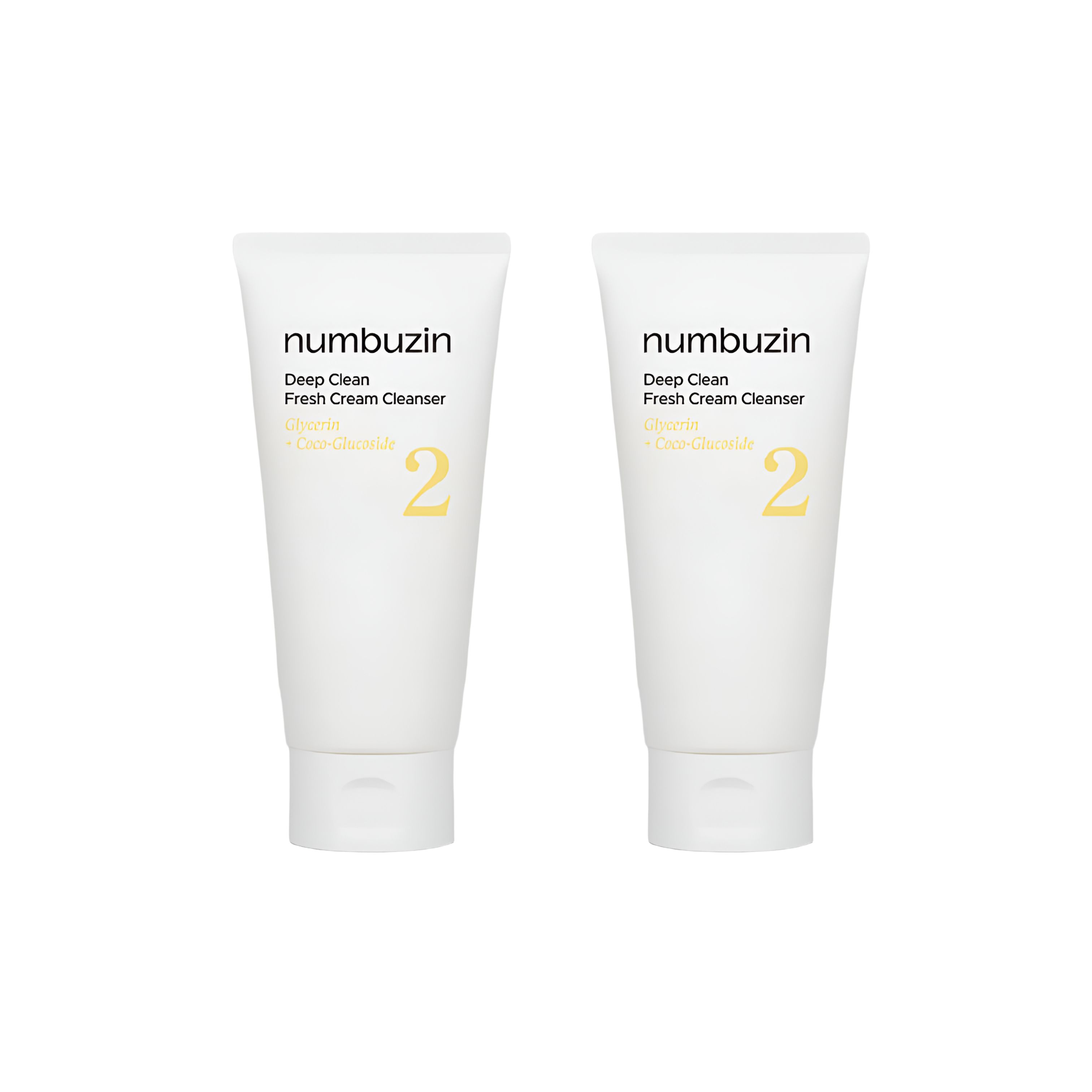 Numbuzin No.2 Deep Clean Fresh Cream Cleanser 1+1 Set (120ml + 120ml)