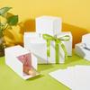 WTEMPO Birthday Wedding Foldable White Paper Gift Boxes Small Rectangle Presents Packaging Boxes Ideal for Storing and Gifting Delicate Items