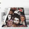 Robert Pattinson Pătură de flanel The Twilight Saga Movie Edward Pătură pentru canapea Lenjerie de pat Lounge 150*125 cm Covor bucată
