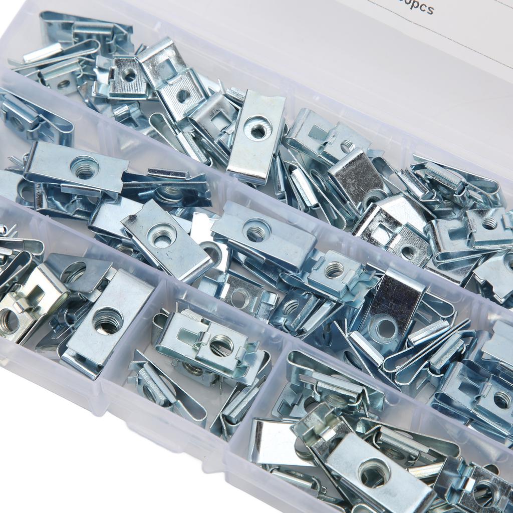 100 pezzi di clip di fissaggio per auto, clip per rivetti in plastica
