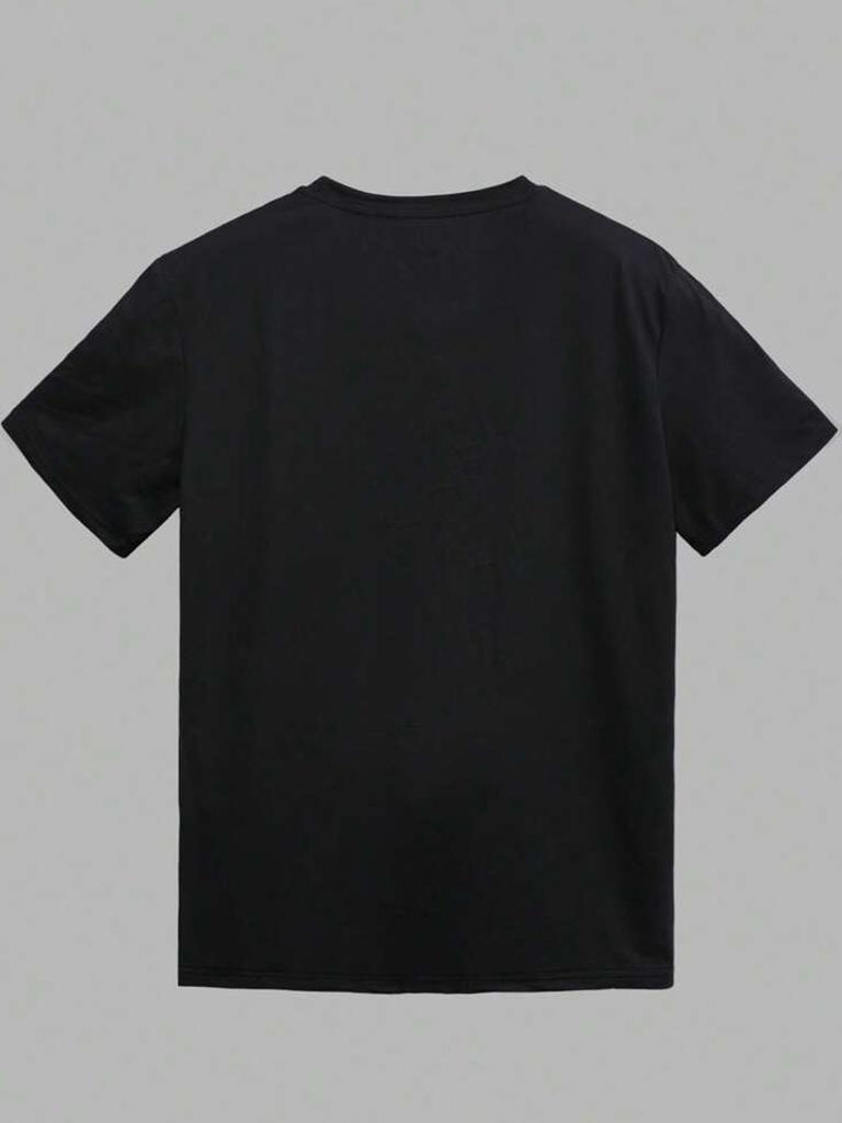 MenS Halloween Trick or Treat Graphic TShirt  Black Casual Short Sleeve Tee with JackOLantern  Cat Design