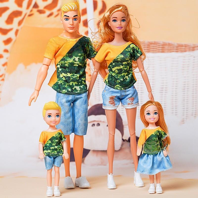 Set Bambole alla Moda con Scarpe di Plastica per Giocattoli per Famiglie e Coppie