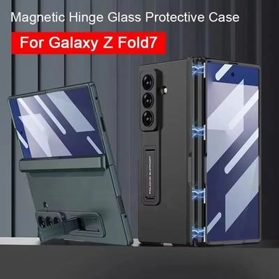 GKK Original Case for Samsung Galaxy Z Fold 7 6 Magnetic Hinge All-included Screen Glass Matte Cover for Samsung Z Fold7 Case