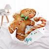 Gingerbread Man Themed Travel Umbrella-8 Ribs Automatic Opening and Closing, Portable Folding Design, Compact and Stylish Umbrella Suitable