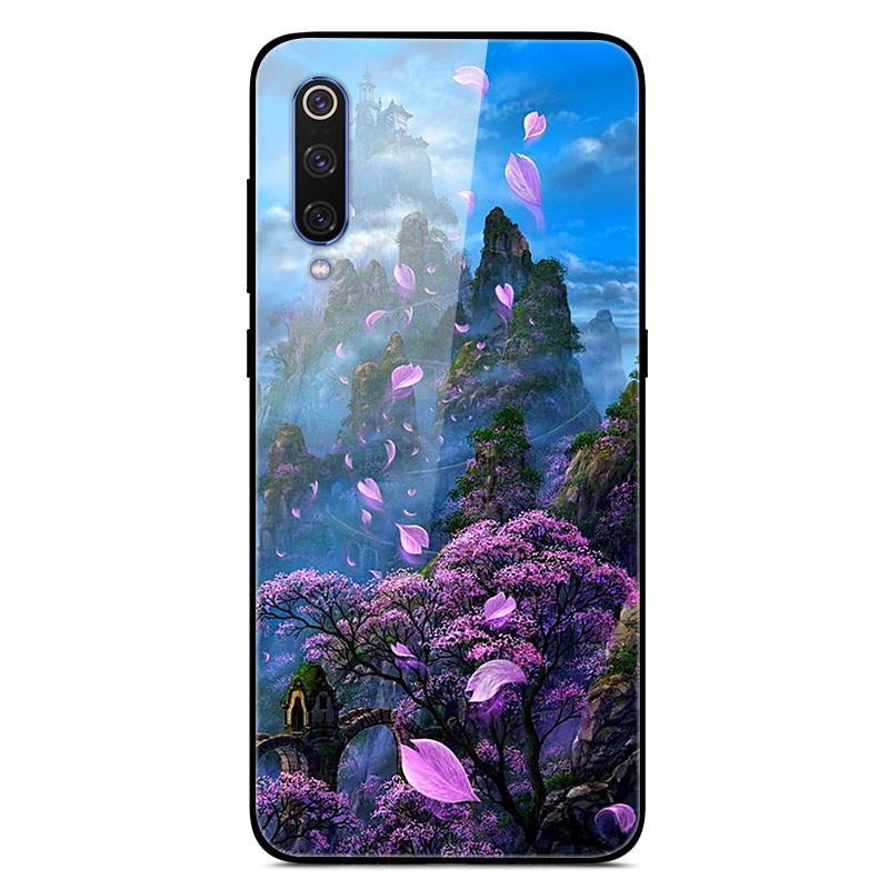For Xiaomi Mi 9 Mi9 SE Tempered Glass Case Hard Cover Phone Case For Xiaomi Mi 9 SE Mi9 T 9T Pro Cases Redmi Note 9S 9 S Cover