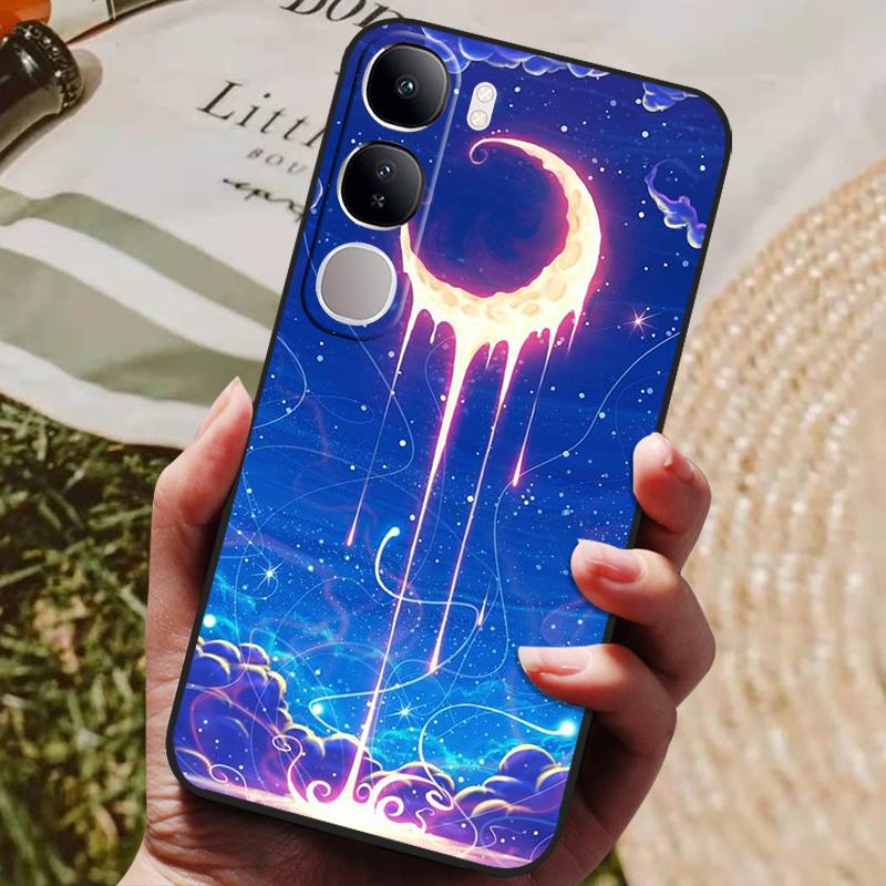 For Vivo V40 Lite 4G 5G V40Lite (IDN) V40E V 40 SE Case Luxury Painted Phone Silicon Back Cover For Vivo Y200 Y300 Cases Shell