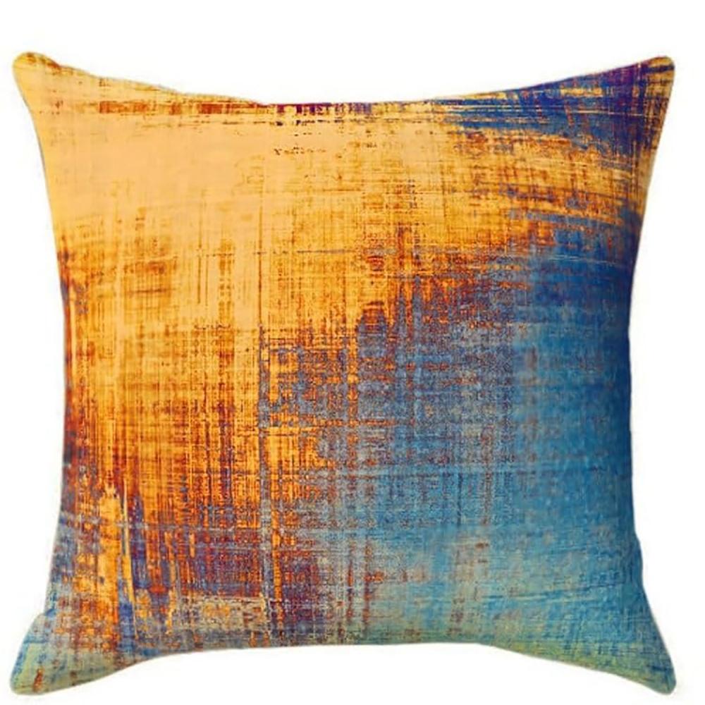 Retro Gradient Graffiti Pillowcase Art Time Machine Bedroom Sofa Decorative Cushion Cover with Zipper Pillowcase