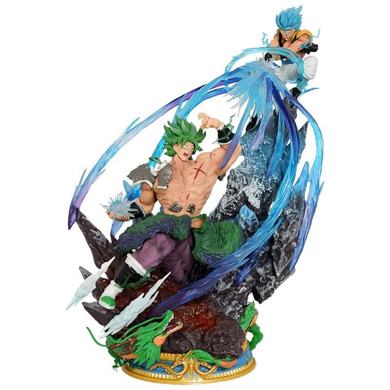 Dragon Ball Saiyan figure, Yunqi Broly VS Wujita, animation model ornament statue birthday gift