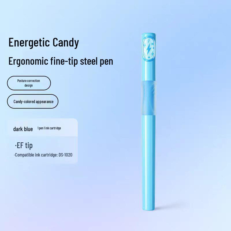 DianShi YuanQi EF Fine Nib Fountain Pen for Posture Correction - Ideal for Primary School Students Writing Practice (DS768S)