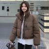 Short down cotton clothes women's winter new fashion hooded fashion cotton clothes women's warm jacket